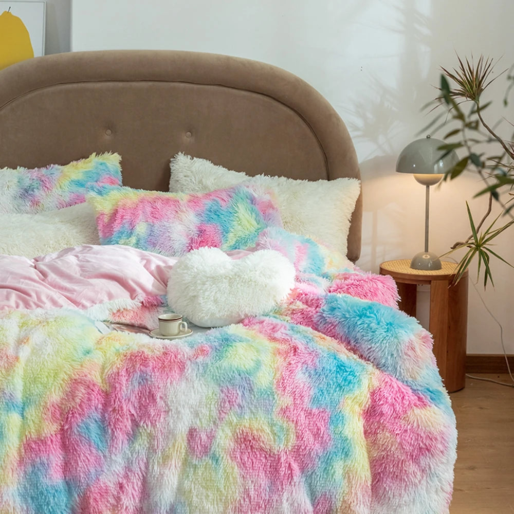 Mink plush velvet bed