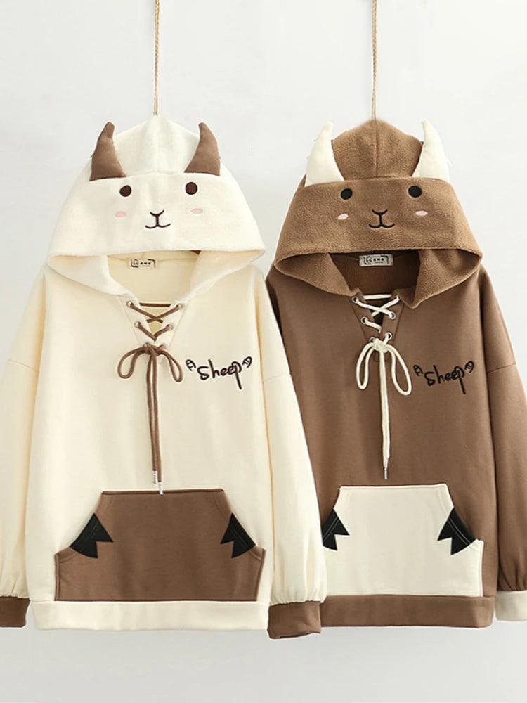 Teddy bear fleece hoodie