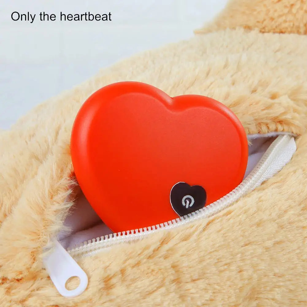 Heart beating teddy