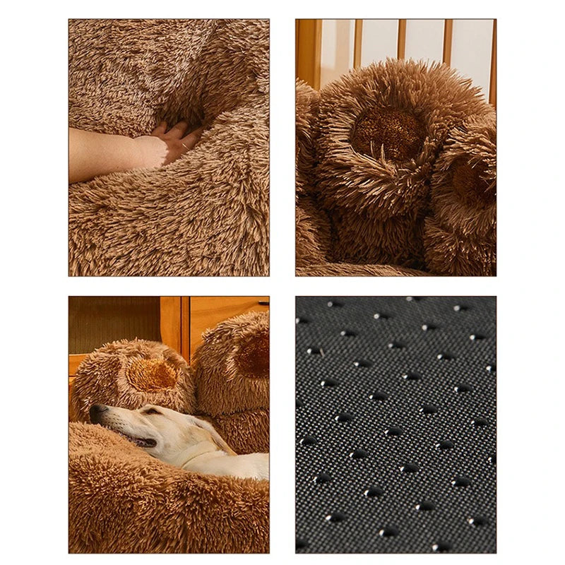 Plush dog beds