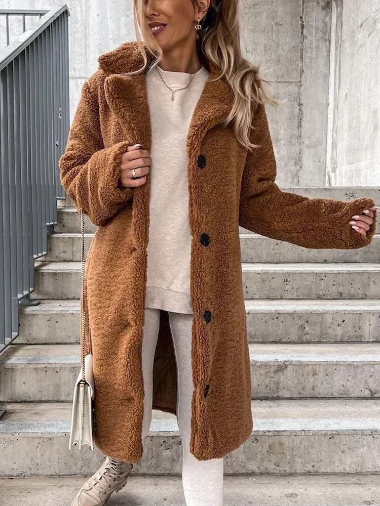 Faux fur coat teddy