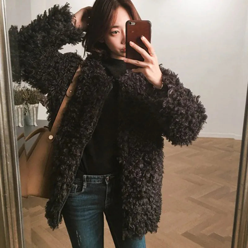 Ladies teddy bear coat