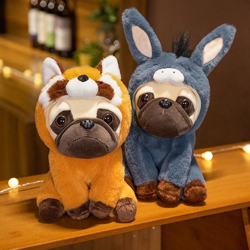 Plush pug dog