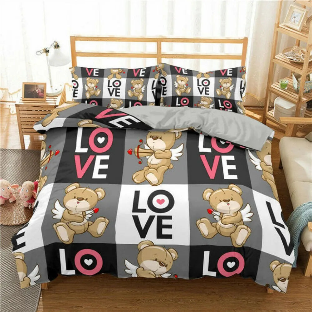 Teddy double duvet set