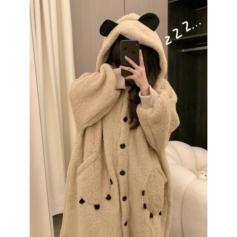 Teddy bear fleece loungewear