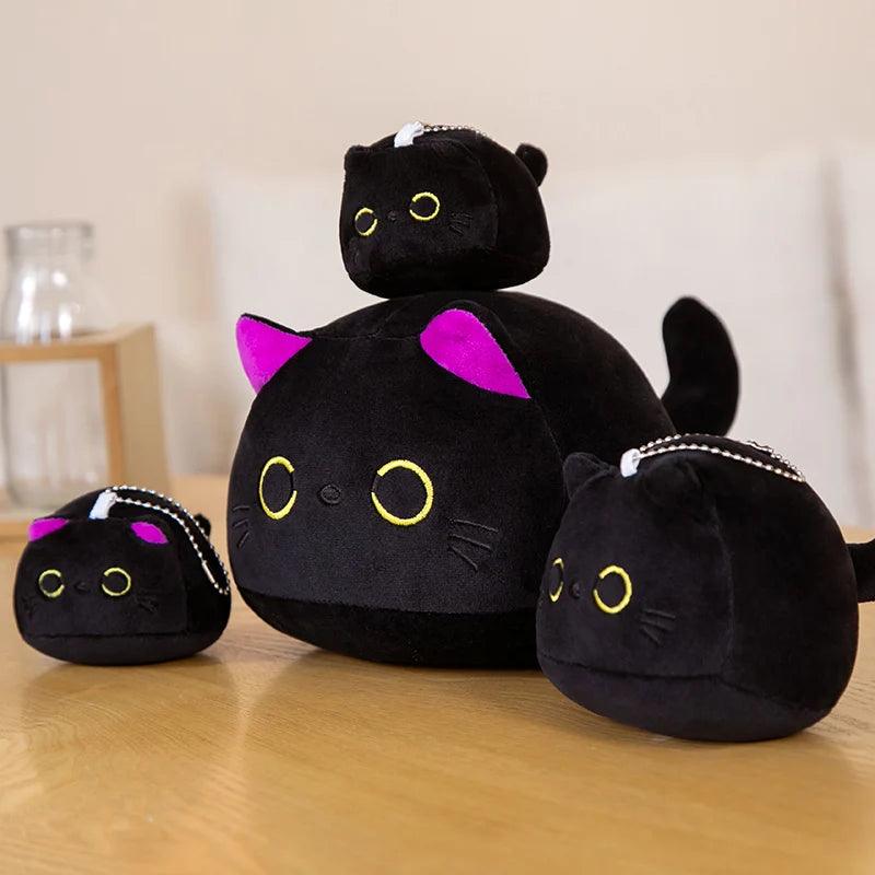 Black cat plush toy