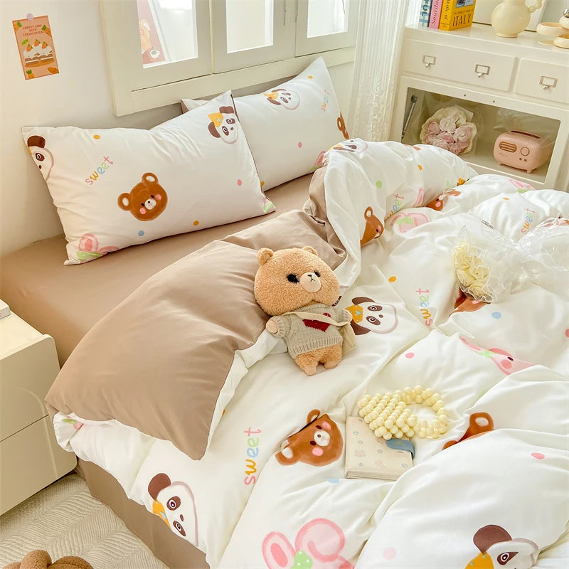 Duvet cover teddy bear