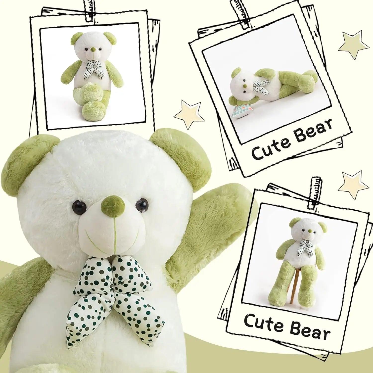 Green colour teddy bear