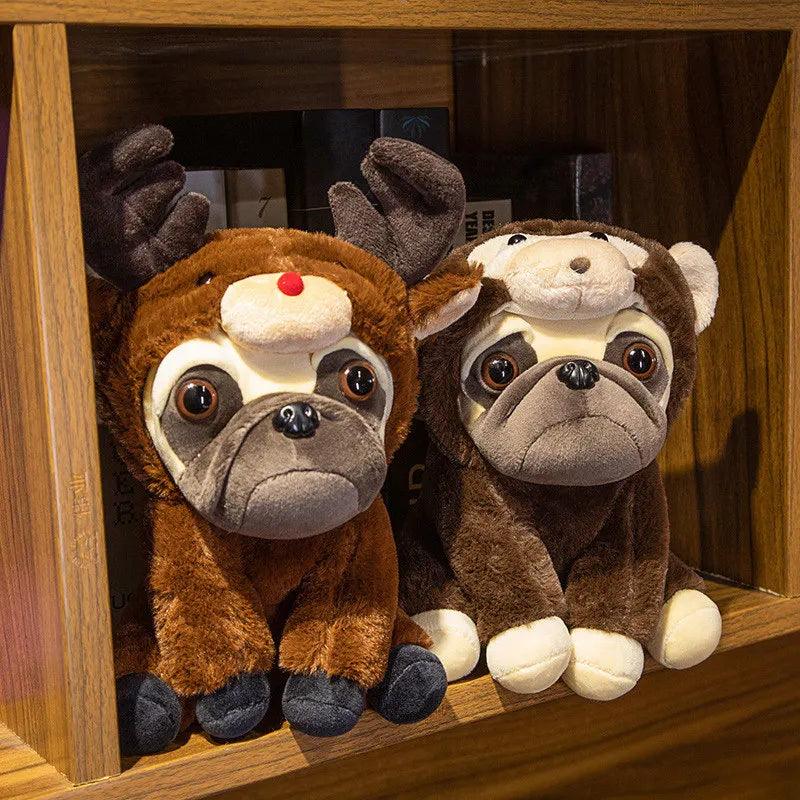 Plush pug dog