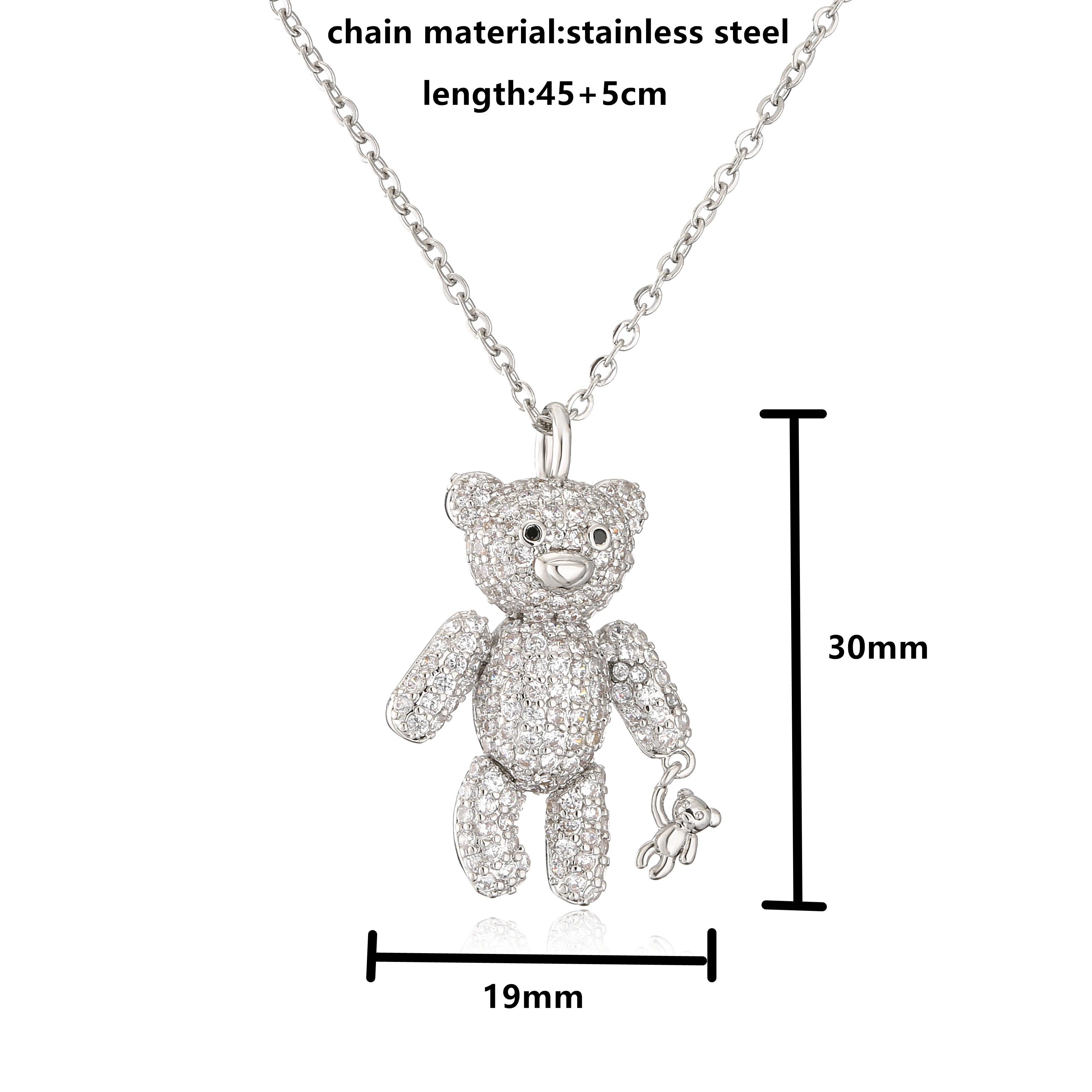 Teddy bear with necklace