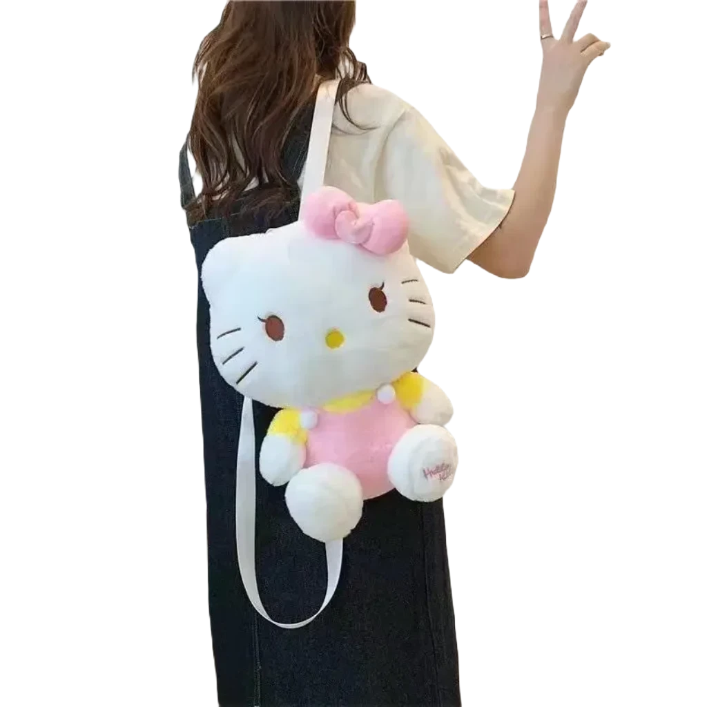 Hello kitty plush backpack