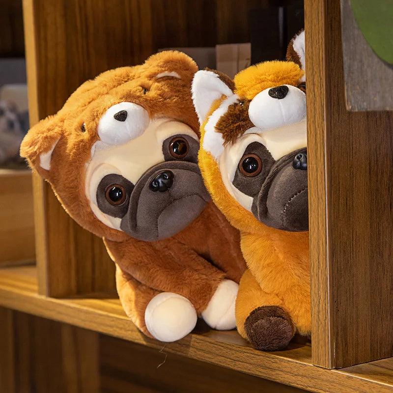 Plush pug dog