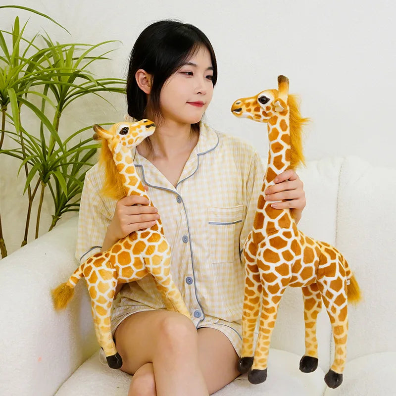 Large giraffe plush toy