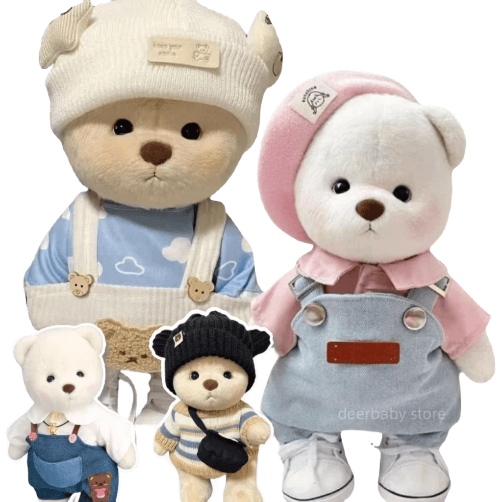 Dressed teddy bears