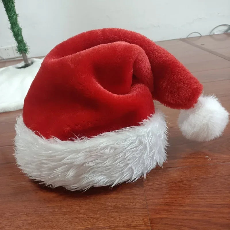 Plush santa hat