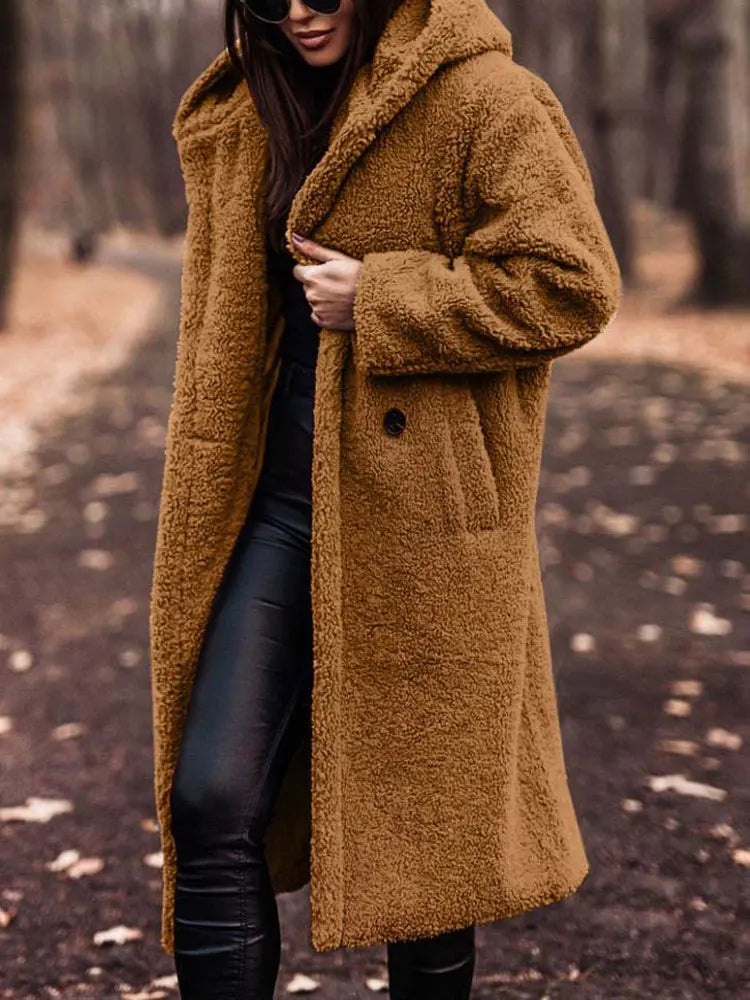 Long teddy bear coat