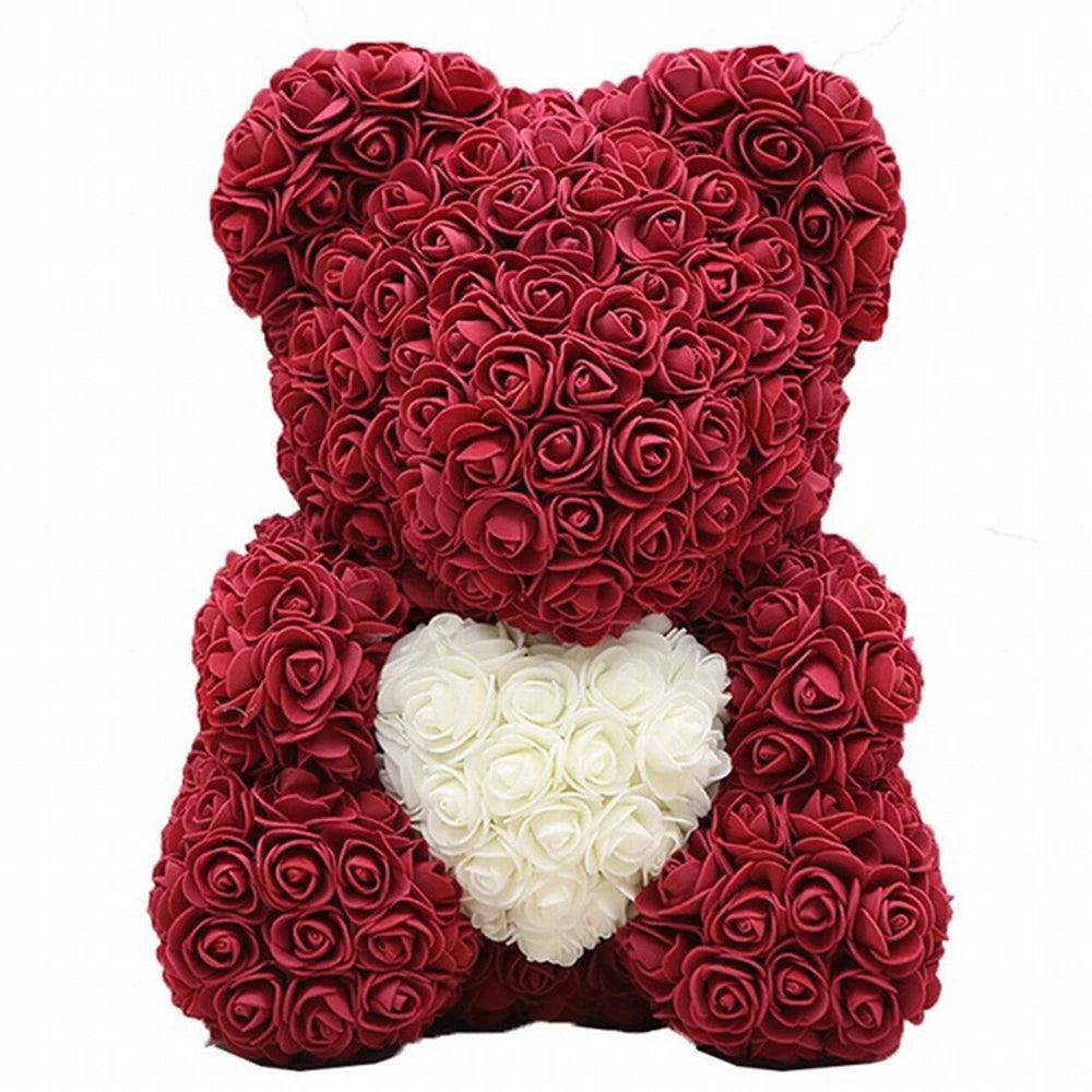 Teddy bear with rose