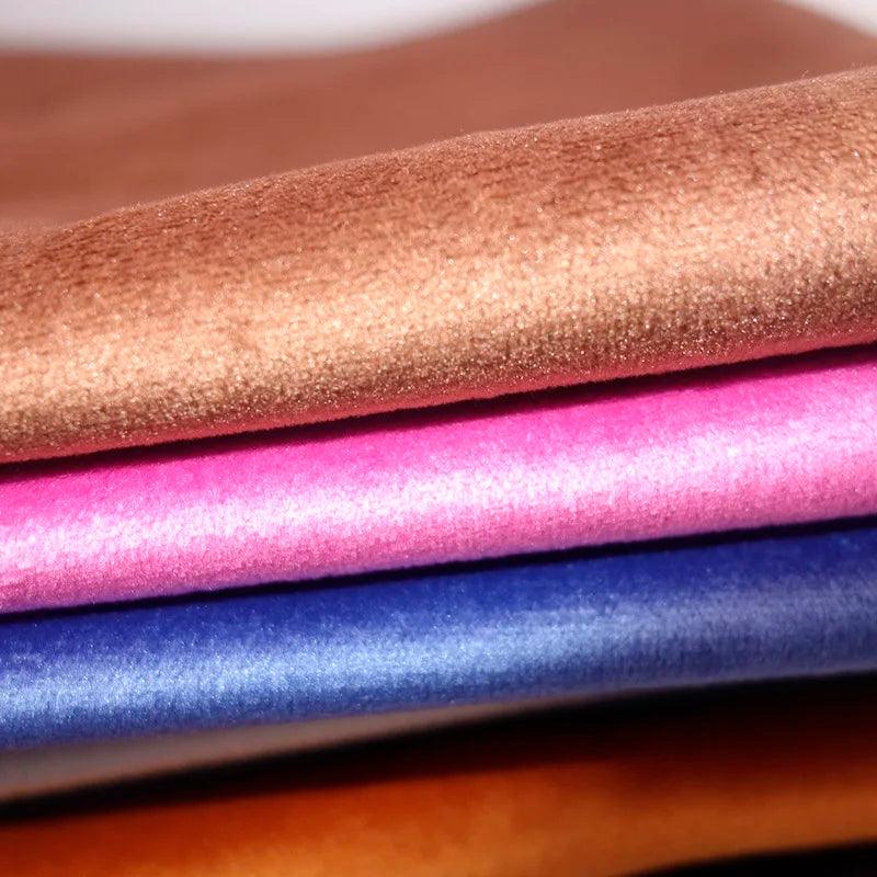 Plush velvet fabric