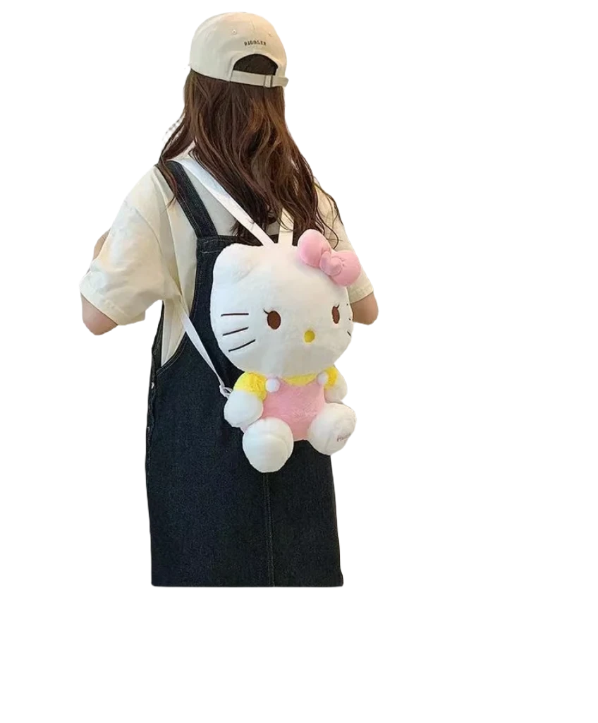 Hello kitty plush backpack