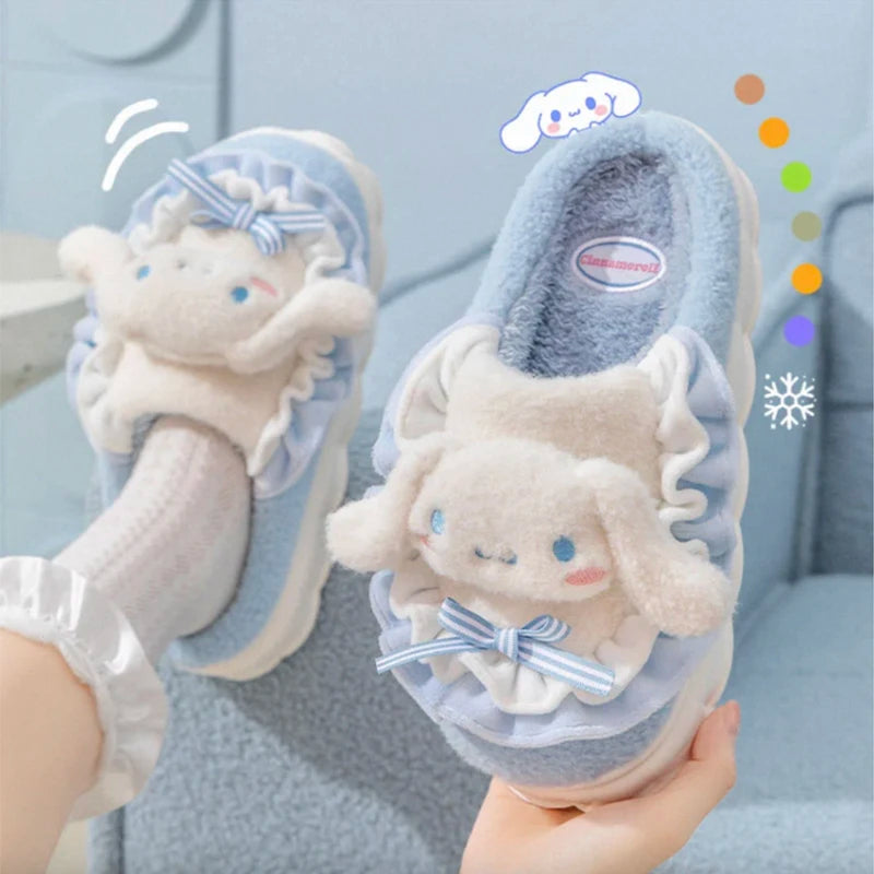 Plush slippers