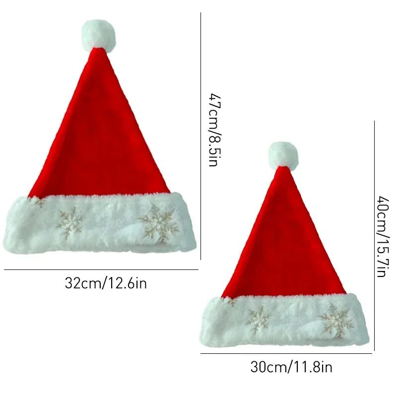 Plush santa hat