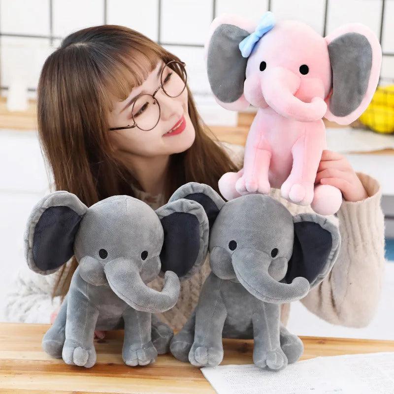 Pink elephant teddy bear