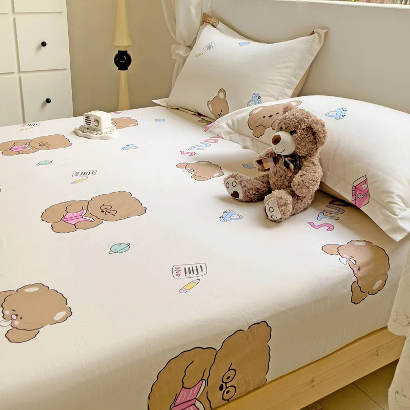 Teddy bear bed sheet