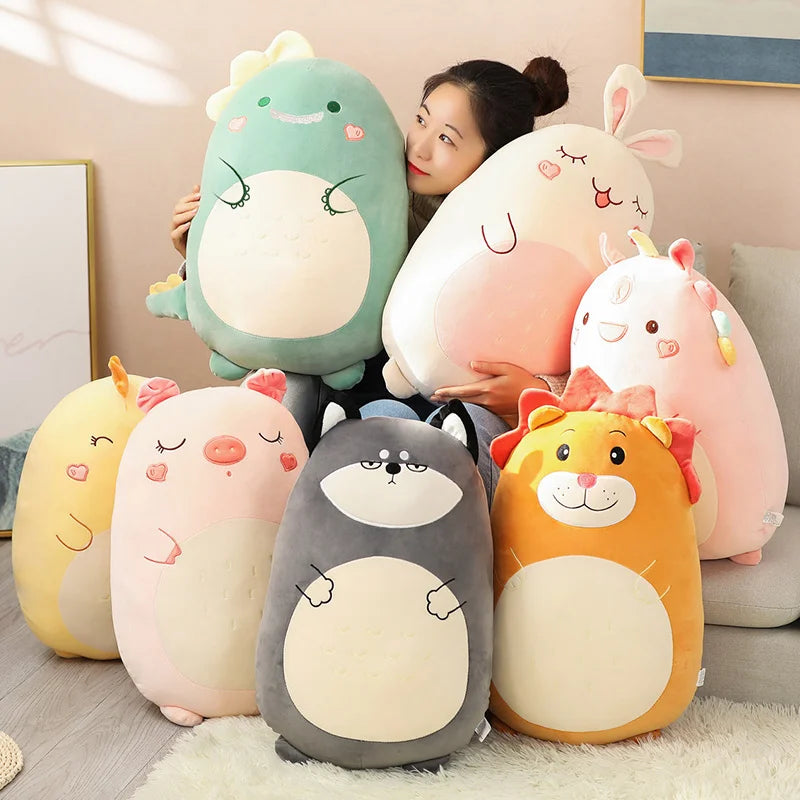 Plush cushions