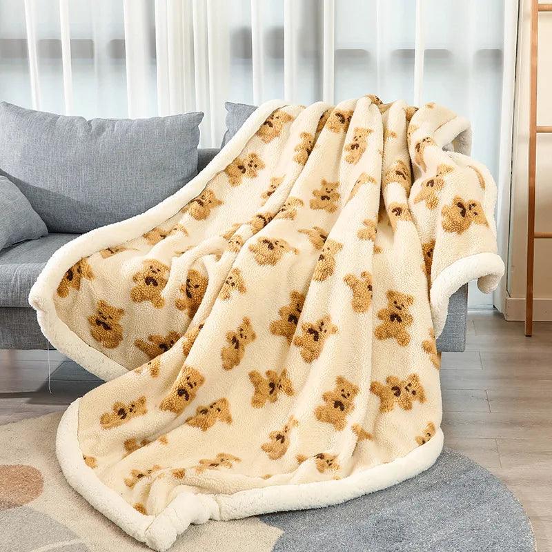 Teddy bear blanket