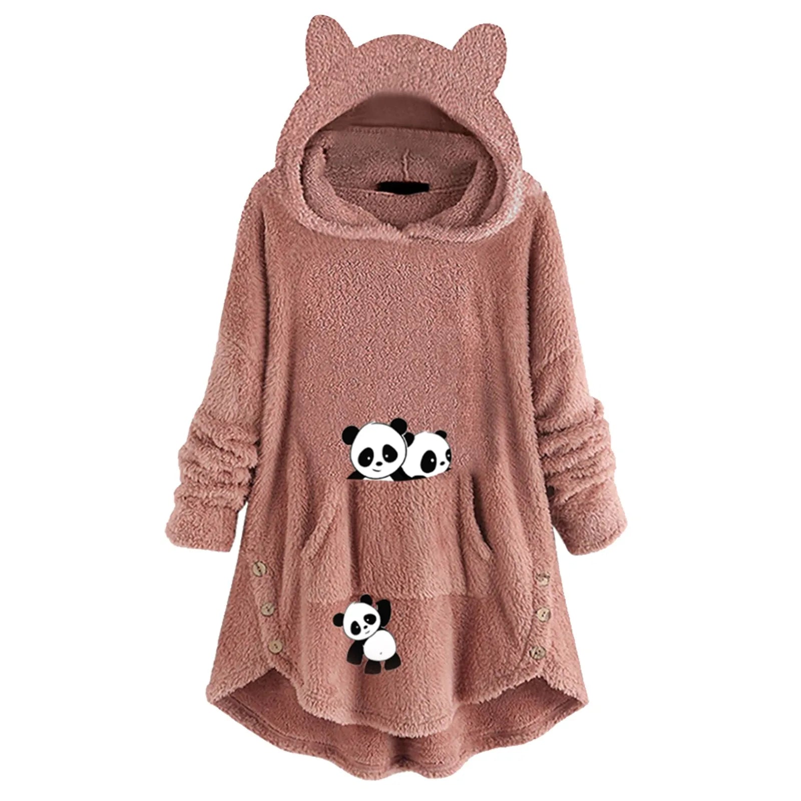 Fleece teddy hoodie