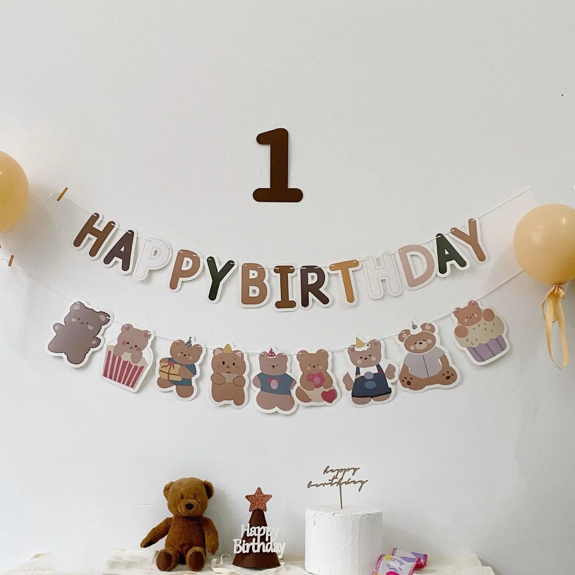 Teddy bear cake 1st birthday