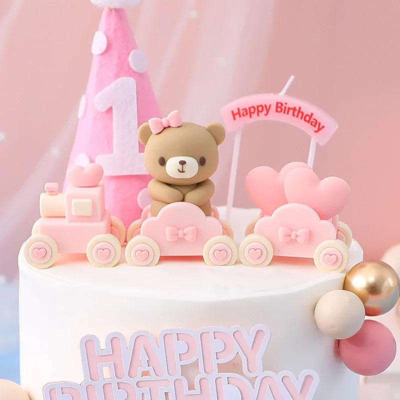 Teddy bear birthday cake