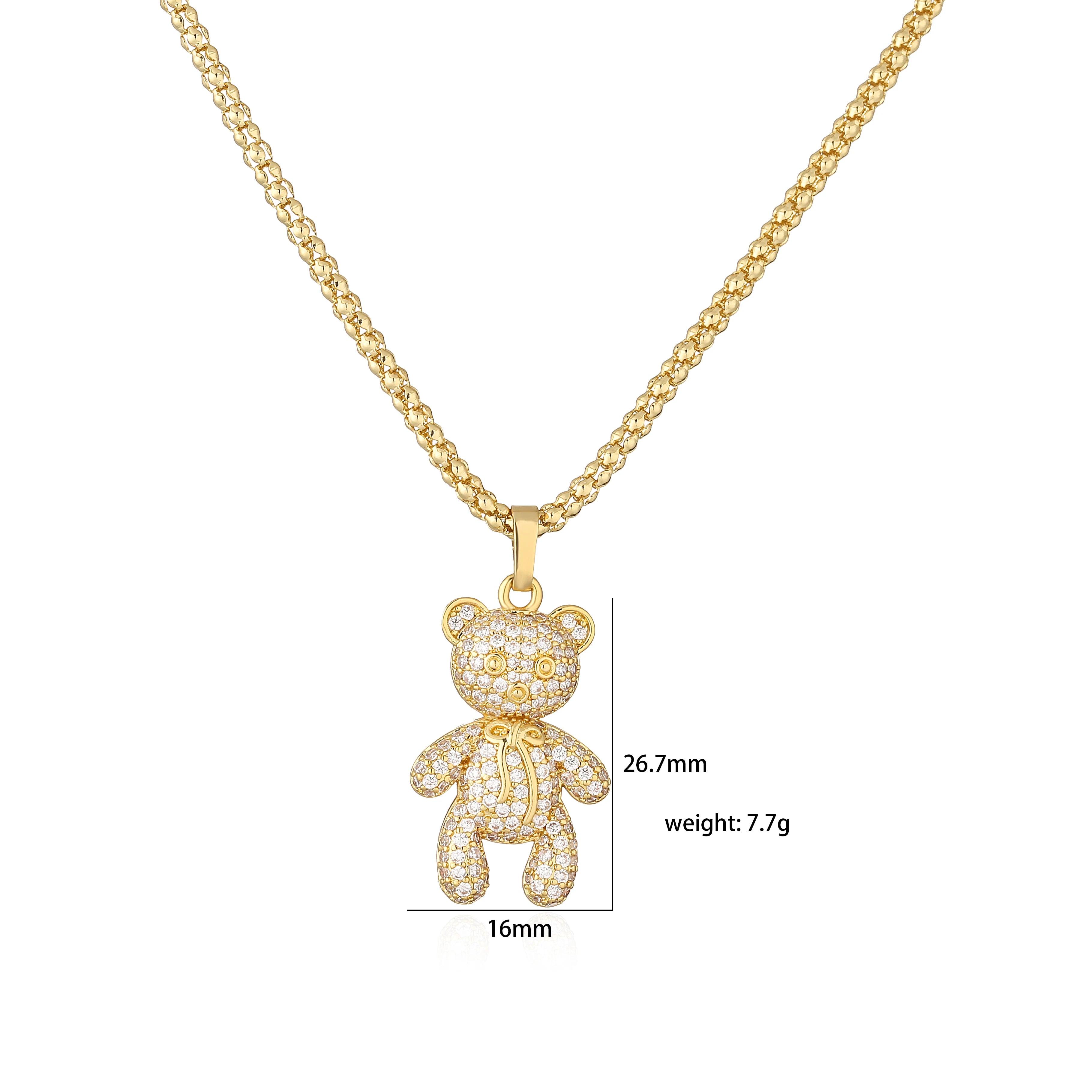 Teddy bear necklace