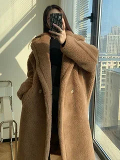 Tan teddy bear coat