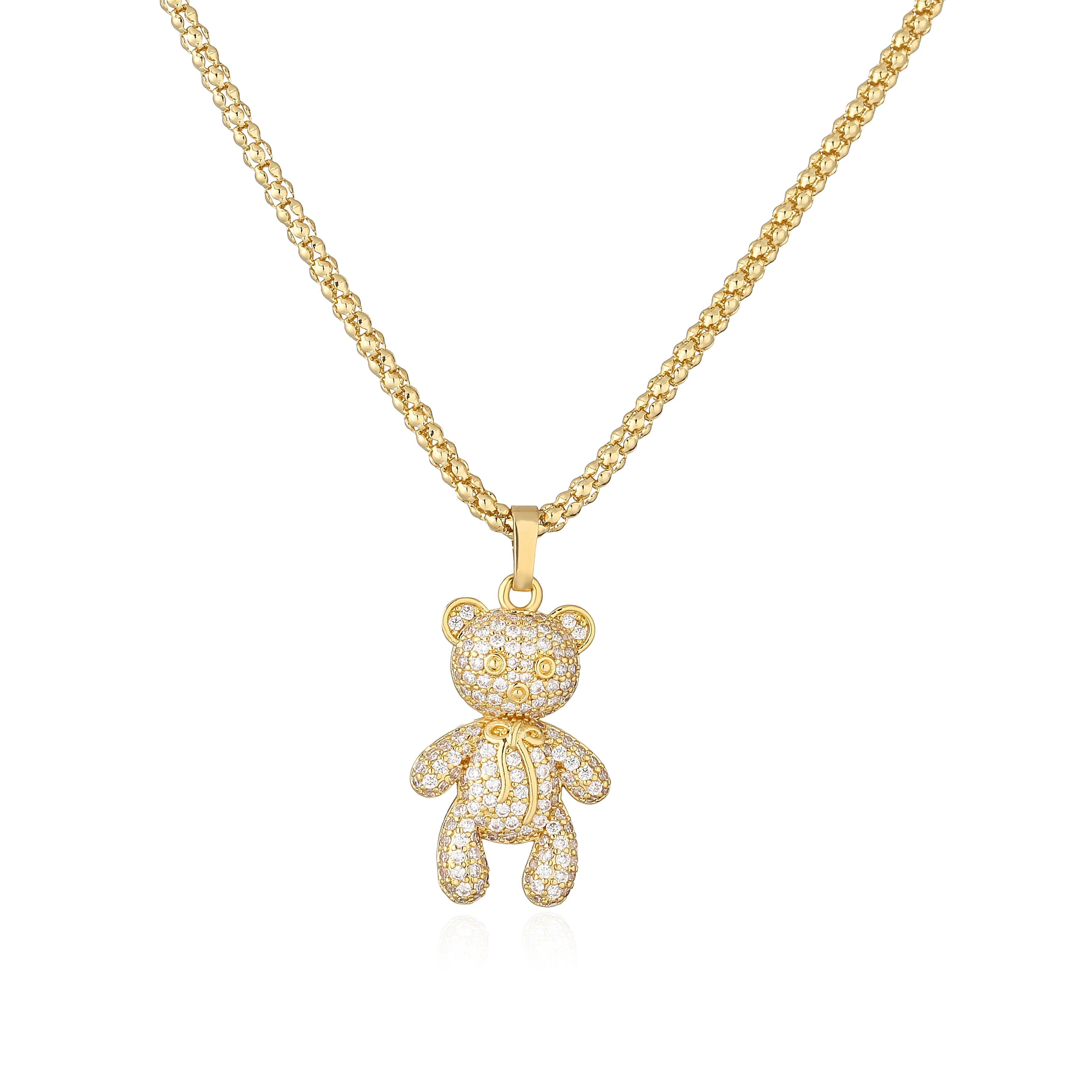 Teddy bear necklace