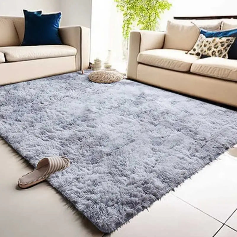 Plush carpet flooring