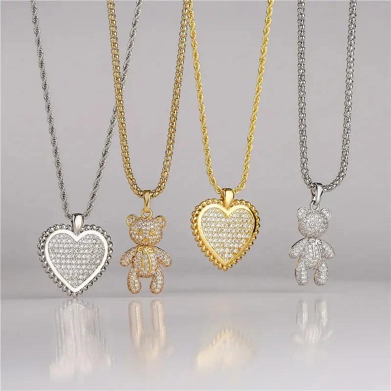 Teddy bear necklace