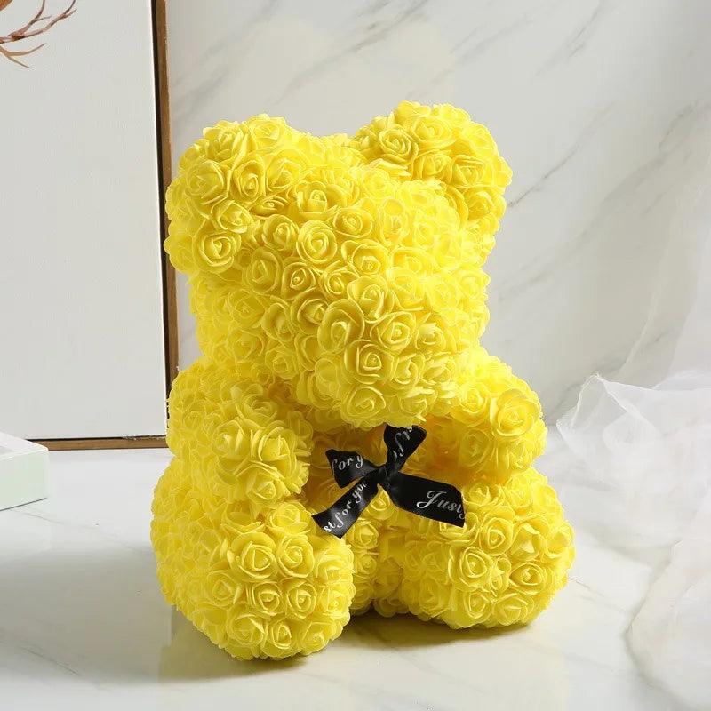 Floral teddy bear