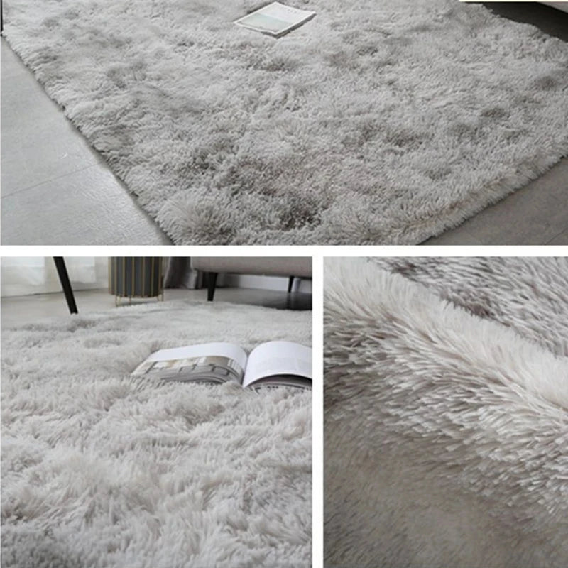 Plush carpet flooring