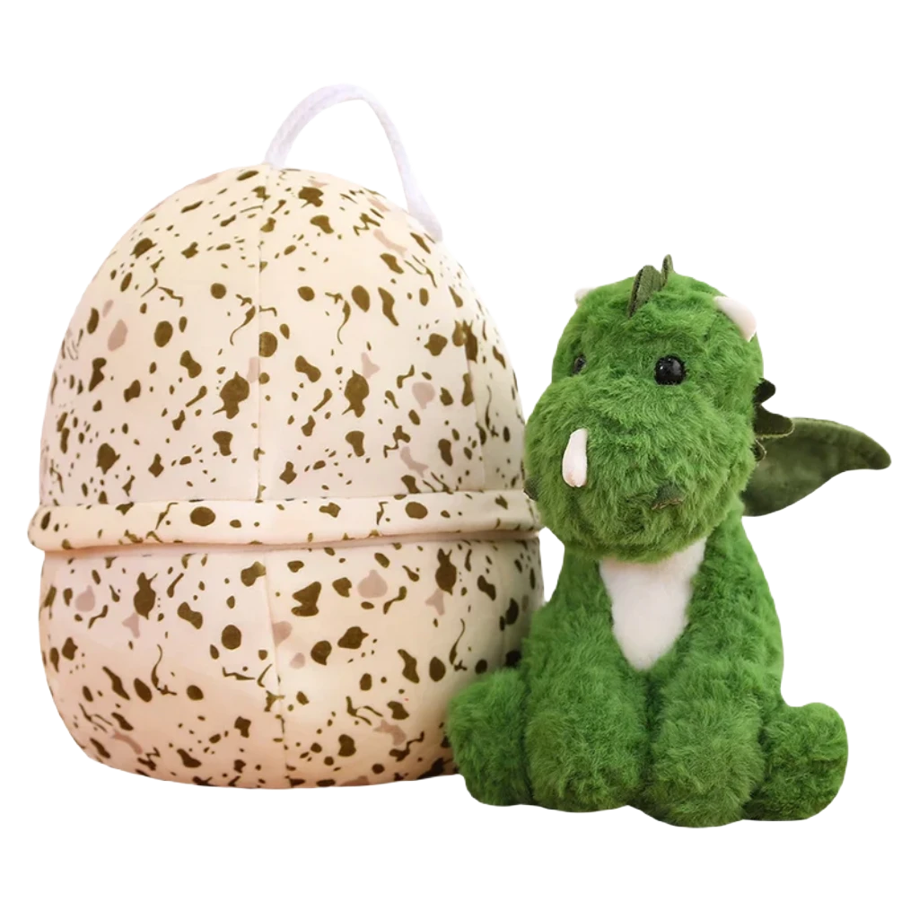 Dinosaur plush in egg