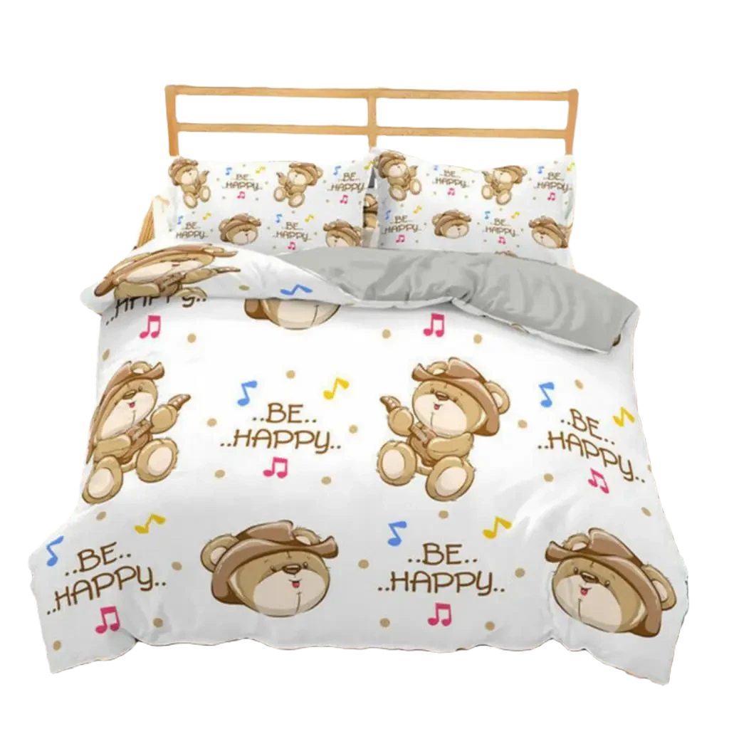 Teddy bear bed linen