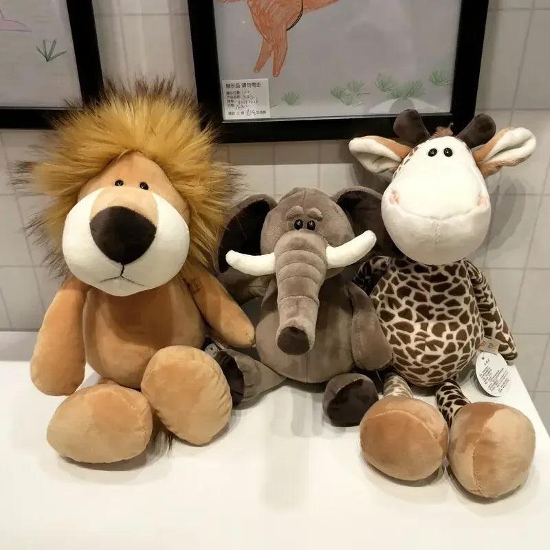 Lifelike plush animals