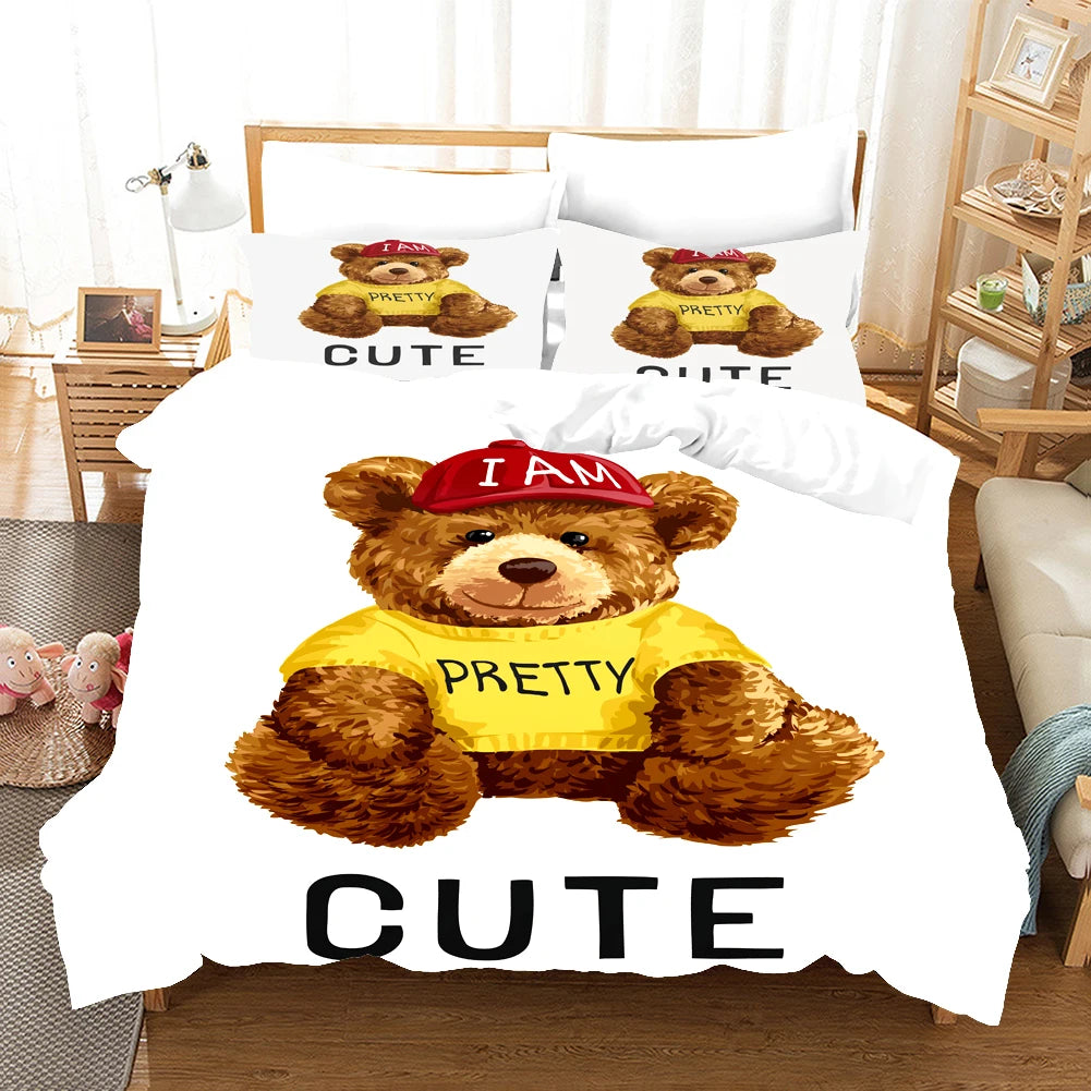 Teddy bear duvet covers