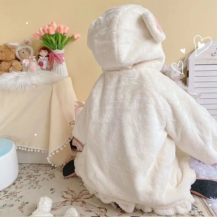 Teddy bear coat white