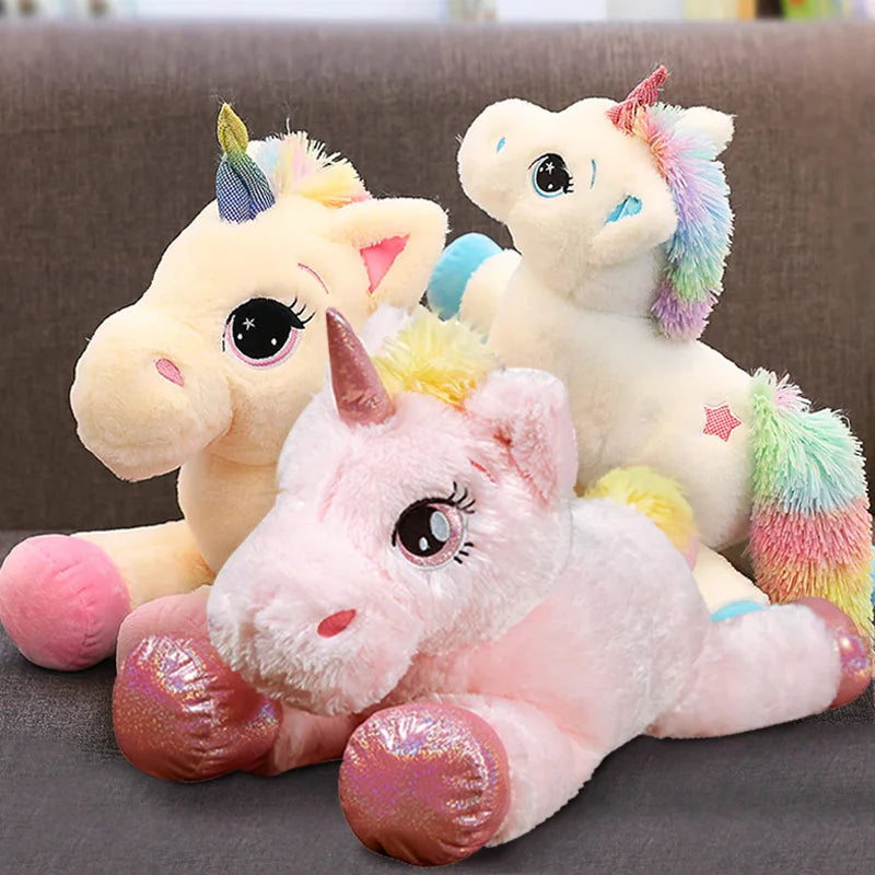 Large unicorn plush toy