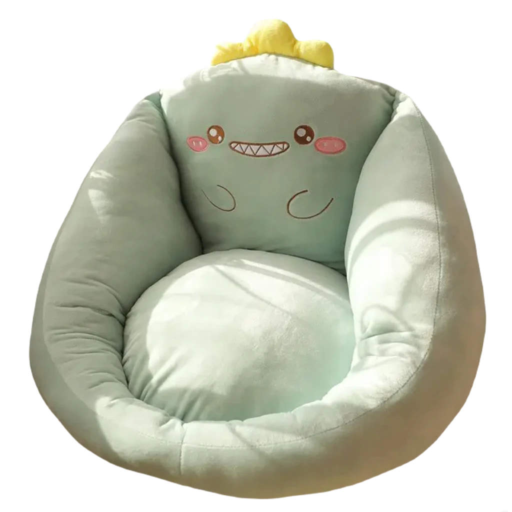 Plush armchair