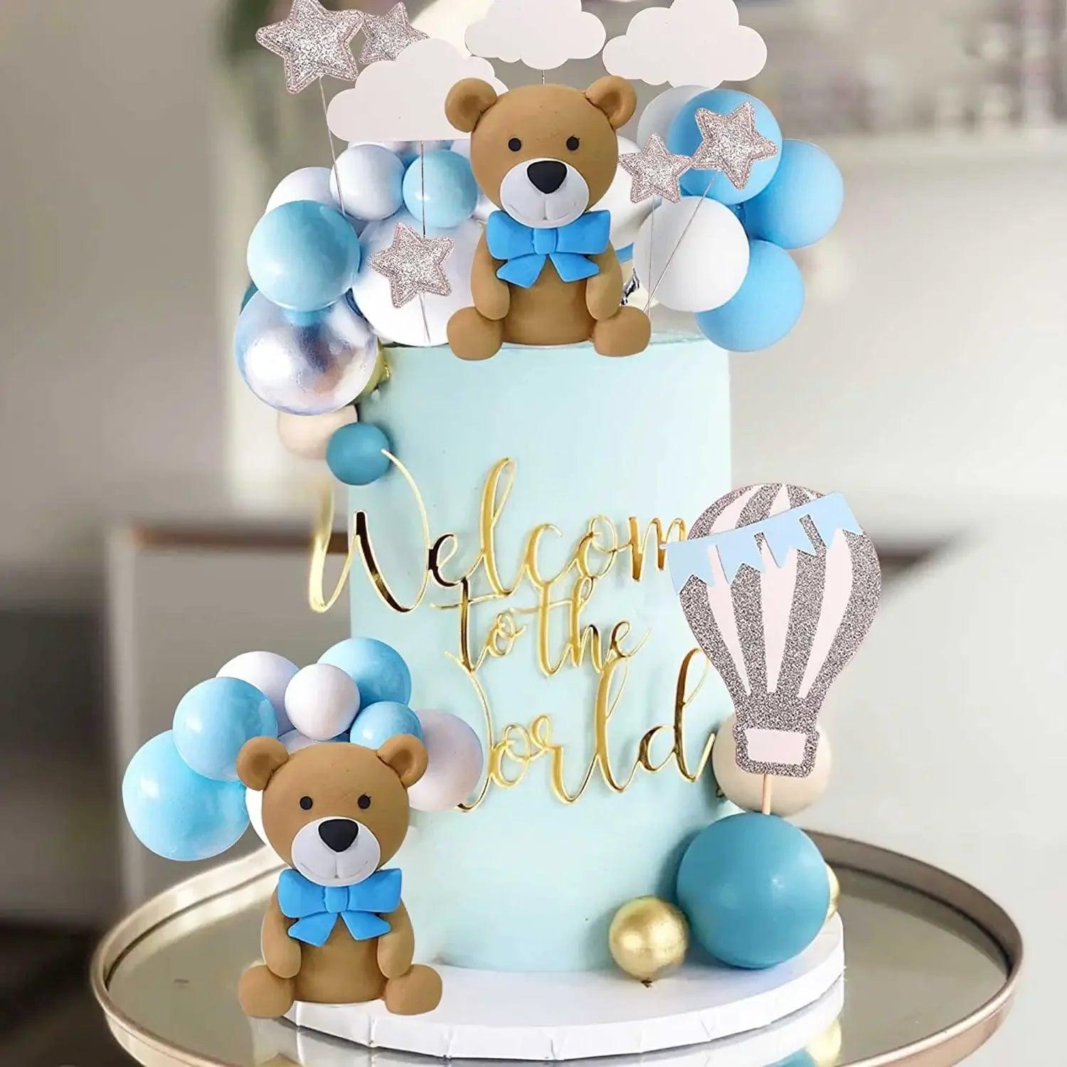 Teddy bear cakes for 1st birthday