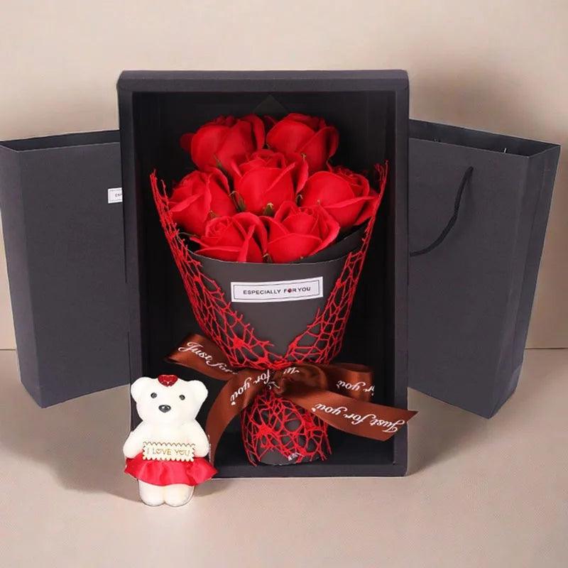 Roses teddy bear