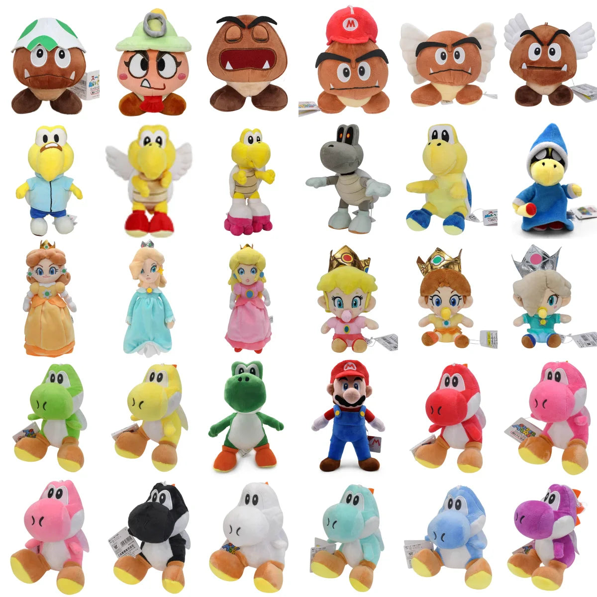 Super mario plush dolls