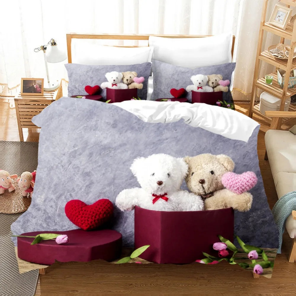 Teddy double duvet set